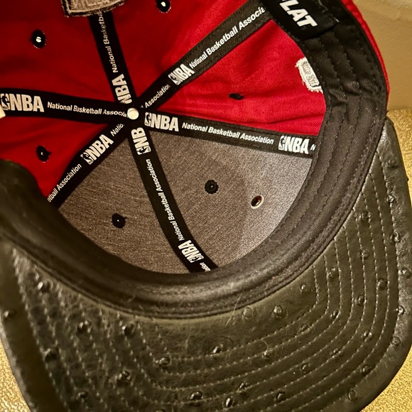 HyFlat Brooklyn Nets NBA SnapBack Rare CHO.2 Ostrich Bill Hat - Picture 9 of 9
